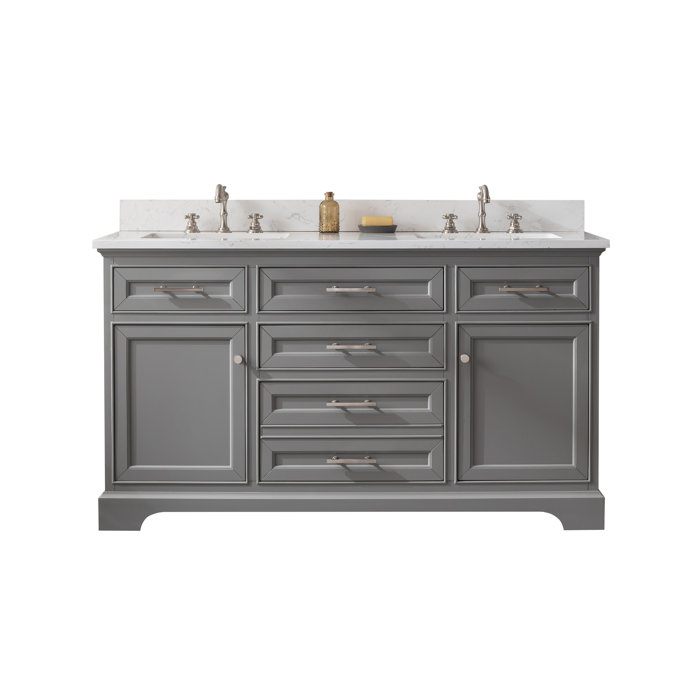 Sterling Rivers Currahee 60" Double Bathroom Vanity Set & Reviews